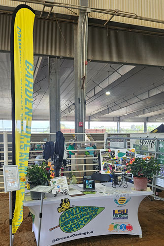 school kids in garden
