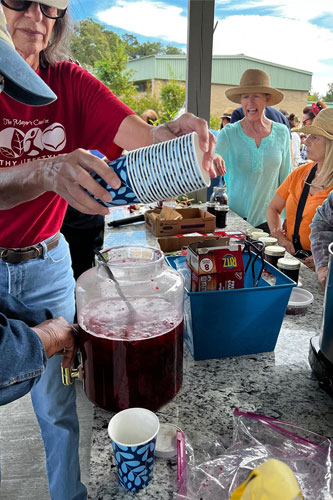 photo of seminar in the garden